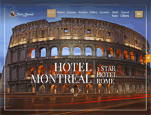 Tablet Screenshot of hotelmontrealrome.com